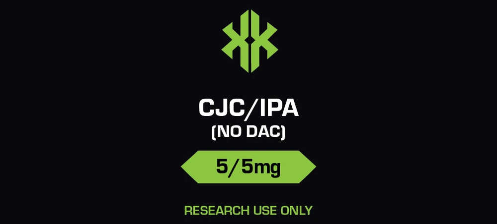 CJC-1295 (no DAC) / Ipamorelin 5 / 5 mg supplied label
